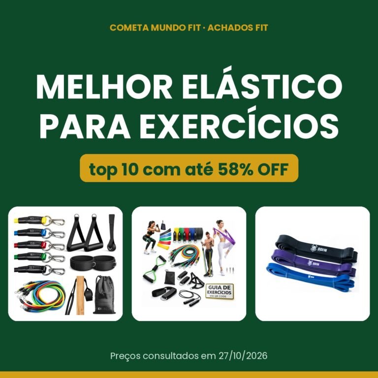 Melhor Elástico para Exercícios: Top 10 Kits com Até 58% OFF