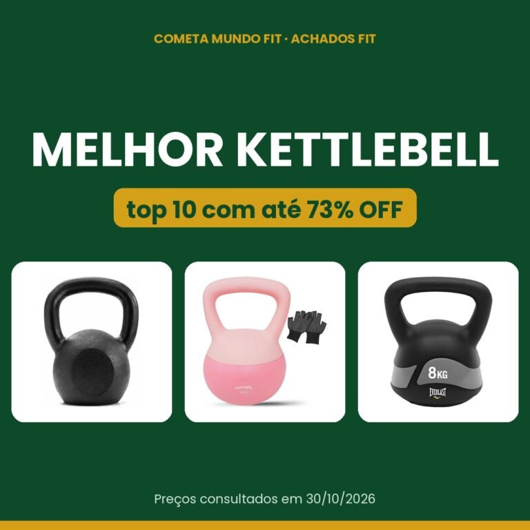 Melhor Kettlebell para Treinar em Casa: Top 10 com Até 73% OFF
