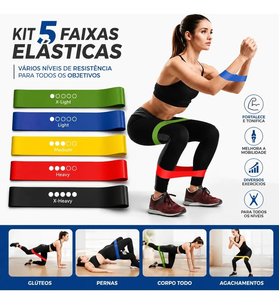 Kit 5 Mini Bands