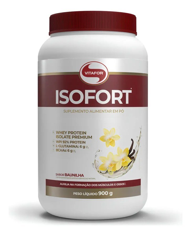 Whey Isolado Isofort Vitafor 900 g